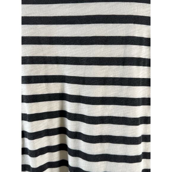 Ann Taylor LOFT Boatneck Long Sleeves Striped T-Shirt, Black/Ivory, Sz: M, 73-26 - Picture 8 of 14